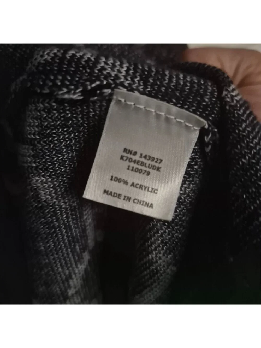 C by Bloomingdales Women's Navy & White Chain Pattern Open Front Cardigan - Picture 7 of 7